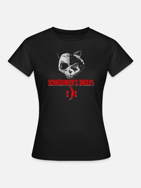Schrodingers Katzen Quantenphysik - Frauen T-Shirt - Schwarz