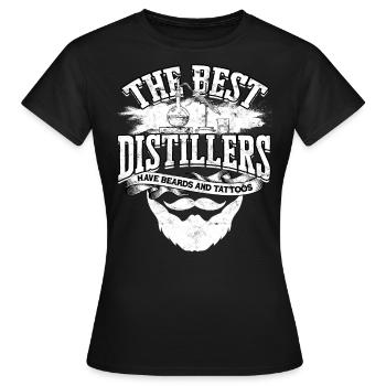 schnaps whiskey brennen schnapsbrenner geschenkide - Frauen T-Shirt - Schwarz - Vorne - AI Model Female 172 dark (172cm)