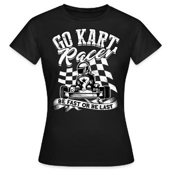 Kart conduite de kart pilotes de course Pilotes de course - T-shirt Femme - noir - Devant - AI Model Female 172 dark (172cm)