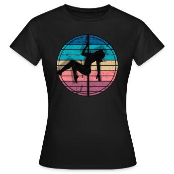 pole dance geschenk tänzerin geschenkidee fitness - Frauen T-Shirt - Schwarz - Vorne - AI Model Female 172 dark (172cm)
