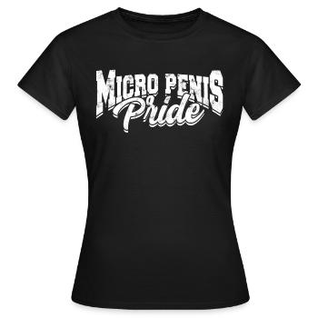 Mikropenis Kleiner Penis Sex Schwanz Club Micro - Frauen T-Shirt - Schwarz - Vorne - AI Model Female 172 dark (172cm)