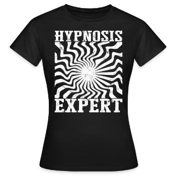 hypnose hypnotiser hypnotiquement hypnotiseur gesch - T-shirt Femme - noir - Devant - AI Model Female 172 dark (172cm)