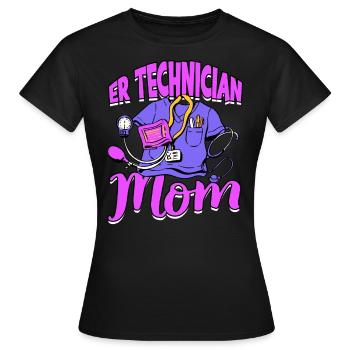 Emergency Department Nurse Hospital Hospitals - Women's T-Shirt - black - Front - AI Model Female 172 dark (172cm)