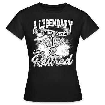 Emergency Department Nurse Hospital Hospitals - Women's T-Shirt - black - Front - AI Model Female 172 dark (172cm)