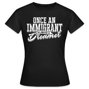 États-Unis Amérique Immigrants Citoyens américains FL américain - T-shirt Femme - noir - Devant - AI Model Female 172 dark (172cm)