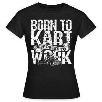 Kart conduite de kart pilotes de course Pilotes de course - T-shirt Femme - noir - Devant - AI Model Female 172 dark (172cm)