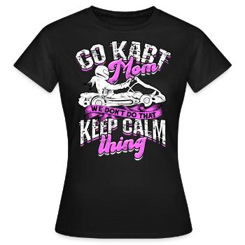 Kart conduite de kart pilotes de course Pilotes de course - T-shirt Femme - noir - Devant - AI Model Female 172 dark (172cm)