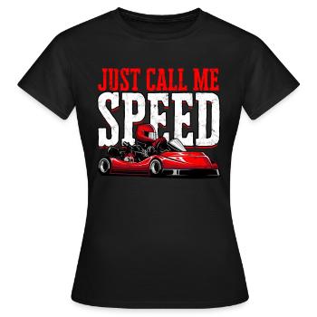 Kart conduite de kart pilotes de course Pilotes de course - T-shirt Femme - noir - Devant - AI Model Female 172 dark (172cm)