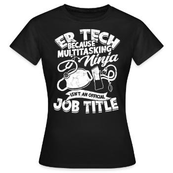 Emergency Department Nurse Hospital Hospitals - Women's T-Shirt - black - Front - AI Model Female 172 dark (172cm)
