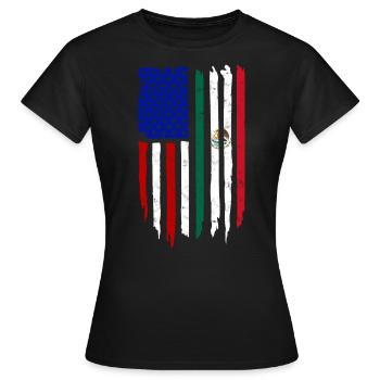 États-Unis Amérique Immigrants Citoyens américains FL américain - T-shirt Femme - noir - Devant - AI Model Female 172 dark (172cm)