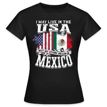 États-Unis Amérique Immigrants Citoyens américains FL américain - T-shirt Femme - noir - Devant - AI Model Female 172 dark (172cm)
