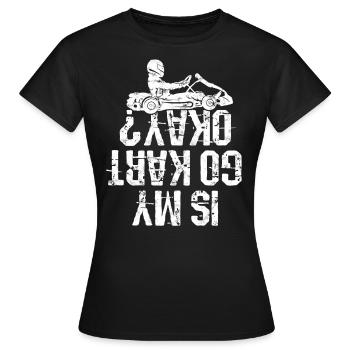 Kart conduite de kart pilotes de course Pilotes de course - T-shirt Femme - noir - Devant - AI Model Female 172 dark (172cm)
