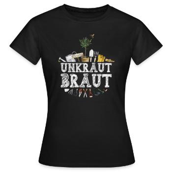 Unkraut Braut - Frauen T-Shirt - Schwarz - Vorne - AI Model Female 172 dark (172cm)