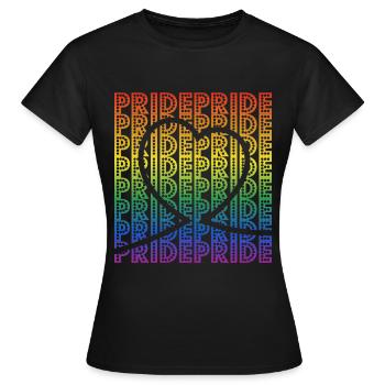 Gay pride - Women's T-Shirt - black - Front - AI Model Female 172 dark (172cm)