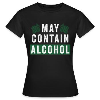 Alcool bière - T-shirt Femme - noir - Devant - AI Model Female 172 dark (172cm)