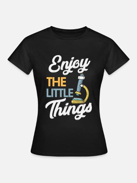 Microscope de recherche scientifique - T-shirt Femme - noir