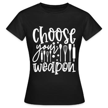 Cuisine cuisine cuisine de cuisine - T-shirt Femme - noir - Devant - AI Model Female 172 dark (172cm)