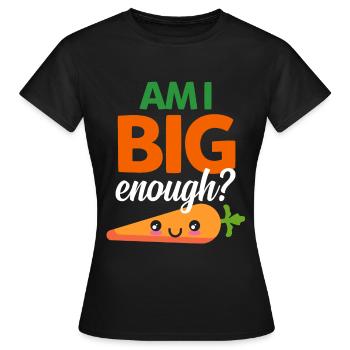 Carotte carotte - T-shirt Femme - noir - Devant - AI Model Female 172 dark (172cm)