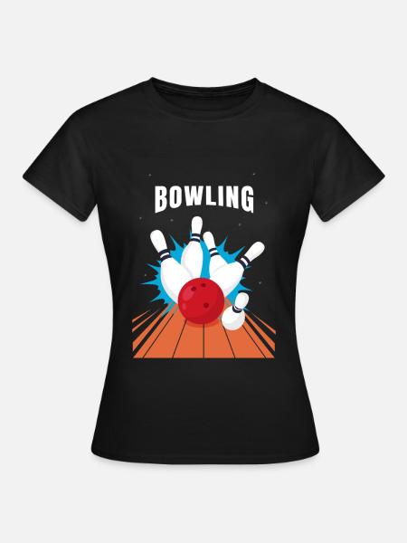 Bowling - Frauen T-Shirt - Schwarz