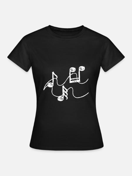 Musical notes Sheet music musicians - Women's T-Shirt - black