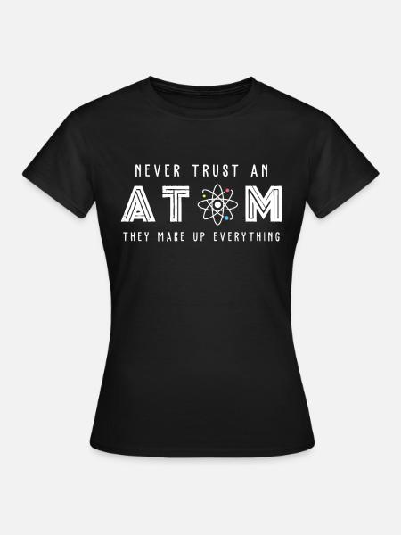 Wissenschaft Atom Science - Women's T-Shirt - black