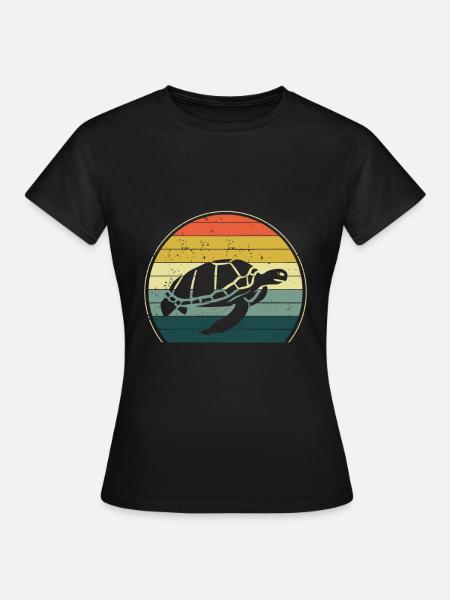 Schildkröte - Frauen T-Shirt - Schwarz