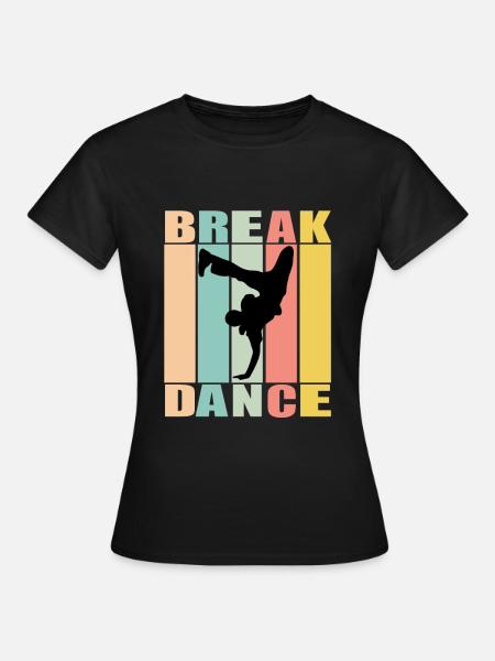 Break dance danseur musique hip hop - T-shirt Femme - noir