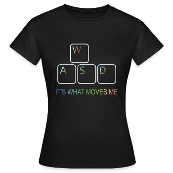 Zocker Computer Game Gaming Gamer - Women's T-Shirt - black - Front - AI Model Female 172 dark (172cm)