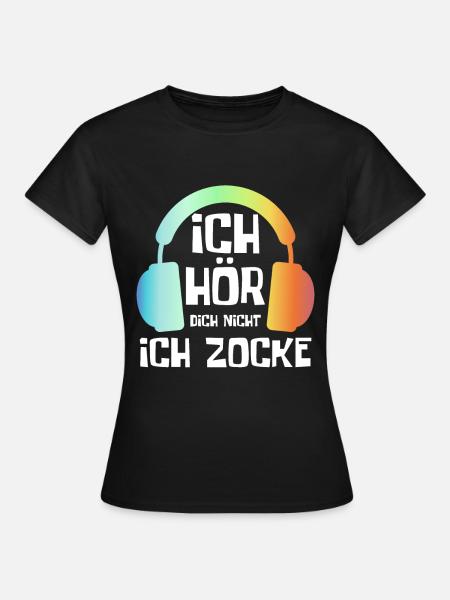 Gaming Zocken Zocker - Frauen T-Shirt - Schwarz
