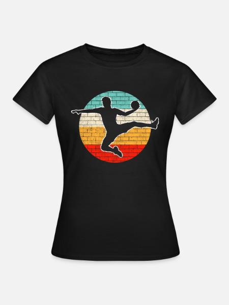 Handball Retro - Frauen T-Shirt - Schwarz