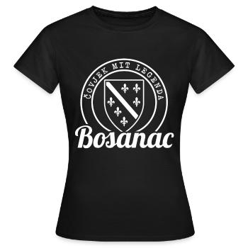 Covjek Mit Legenda - Bosanac Bosna Bosnien - Frauen T-Shirt - Schwarz - Vorne - AI Model Female 172 dark (172cm)
