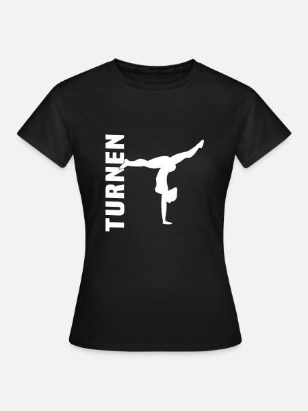 Turnen - Frauen T-Shirt - Schwarz