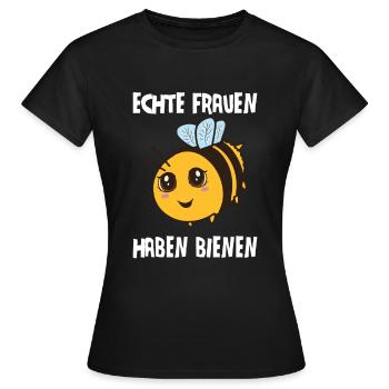 Imker Imkerin Bienen - Frauen T-Shirt - Schwarz - Vorne - AI Model Female 172 dark (172cm)