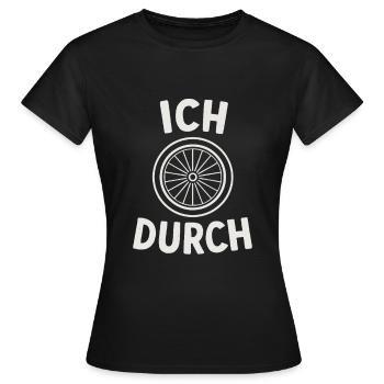 Ich dreh durch – Fahrrad - Frauen T-Shirt - Schwarz - Vorne - AI Model Female 172 dark (172cm)
