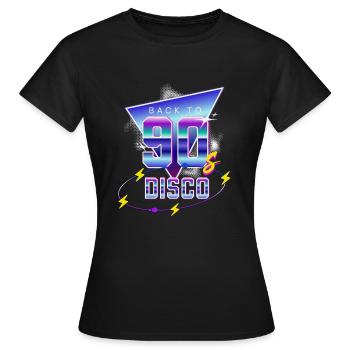 Back to the 90s retro 90s outfit 90s - Women's T-Shirt - black - Front - AI Model Female 172 dark (172cm)