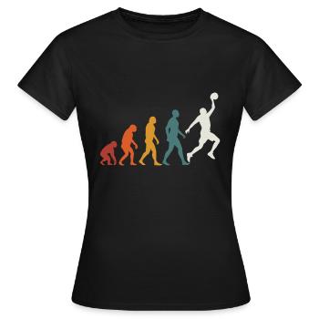 Evolution Basketball Basketball - Women's T-Shirt - black - Front - AI Model Female 172 dark (172cm)