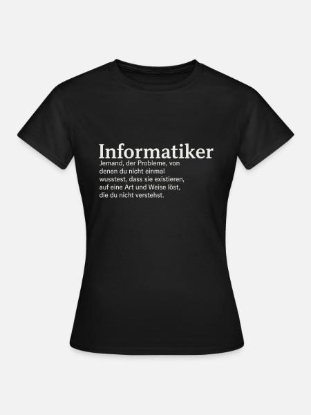 Computer scientist definition funny - Women's T-Shirt - black