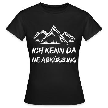 ich kenn da ne Abkürzung - Frauen T-Shirt - Schwarz - Vorne - AI Model Female 172 dark (172cm)