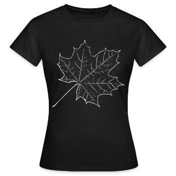 Ahorn - Frauen T-Shirt - Schwarz - Vorne - AI Model Female 172 dark (172cm)