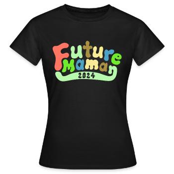 future maman - T-shirt Femme - noir - Devant - AI Model Female 172 dark (172cm)