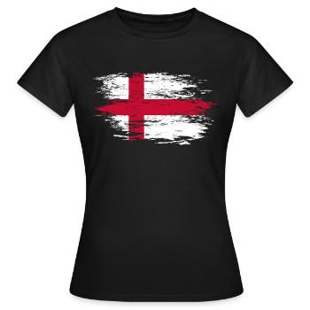 Drapeau anglais utilisé - T-shirt Femme - noir - Devant - AI Model Female 172 dark (172cm)