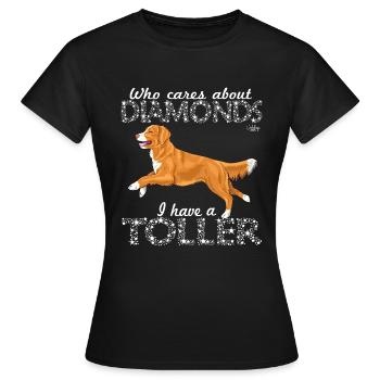 tollerdiamonds2 - Frauen T-Shirt - Schwarz - Vorne - AI Model Female 172 dark (172cm)