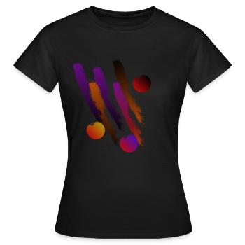 coloré - T-shirt Femme - noir - Devant - AI Model Female 172 dark (172cm)