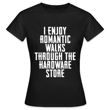 Romantic Walks Hardware Store - Frauen T-Shirt - Schwarz - Vorne - AI Model Female 172 dark (172cm)