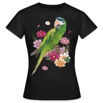 Le noble ara - T-shirt Femme - noir - Devant - AI Model Female 172 dark (172cm)