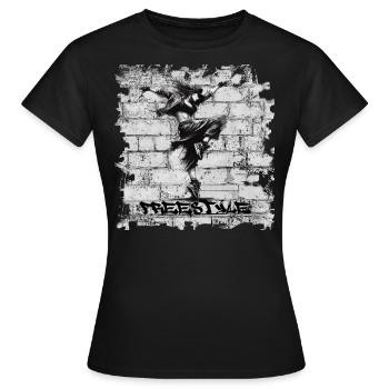 Freestyle - Women's T-Shirt - black - Front - AI Model Female 172 dark (172cm)