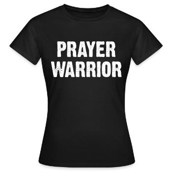 Guerrier de la prière - T-shirt Femme - noir - Devant - AI Model Female 172 dark (172cm)