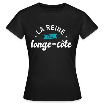 reine du longe côte longe cote - T-shirt Femme - noir - Devant - AI Model Female 172 dark (172cm)
