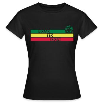 Roand to Zion - T-shirt Femme - noir - Devant - AI Model Female 172 dark (172cm)