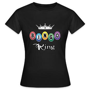 King Bingo King - Women's T-Shirt - black - Front - AI Model Female 172 dark (172cm)